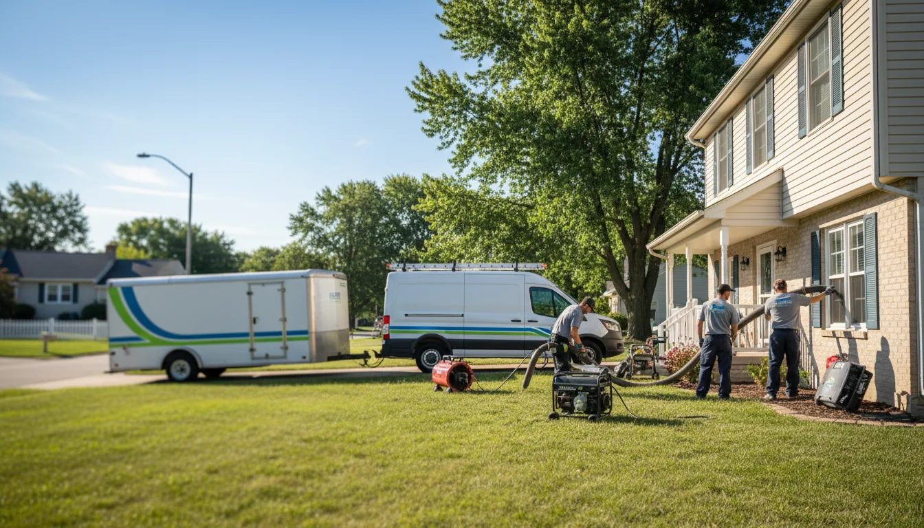 Flooded Basement Restoration And Cleanup With Repair in Akron, IN near me